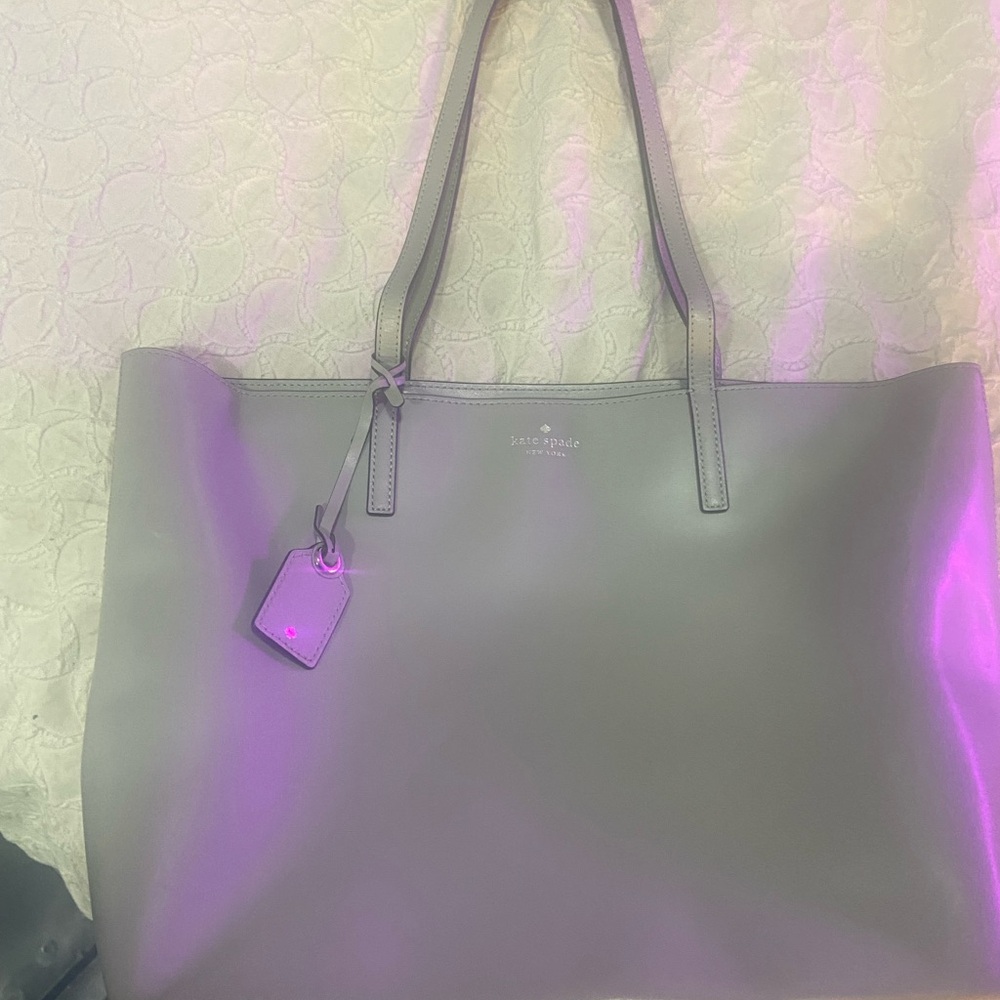 Kate Spade Lavender Gray Tote Bag